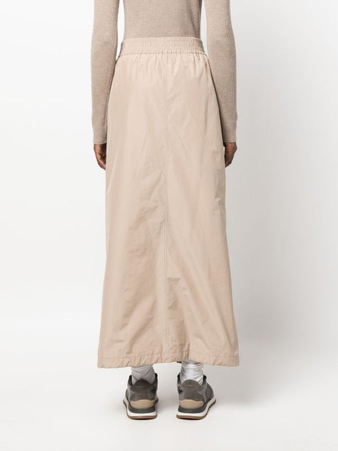 two-way zip-up maxi skirt
